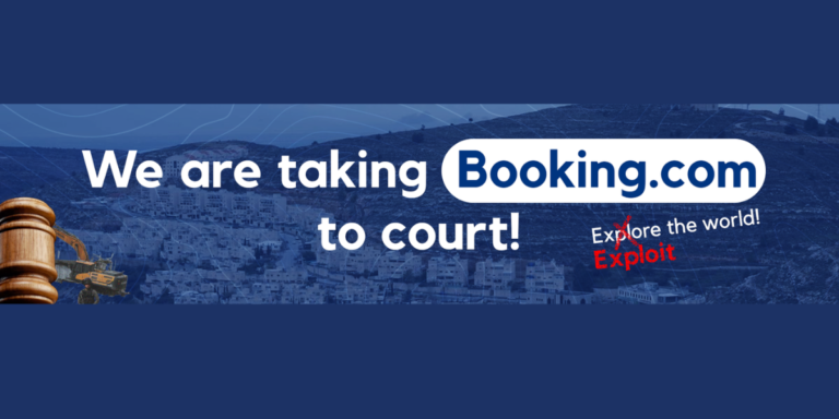 BREAKING-Booking.com Sued for Laundering Profits from Israeli War Crimes in Palestine